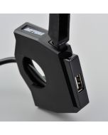 Daytona USB-Steckdose "Slim" 1fach, für 22,2 und 25,4 mm Lenker